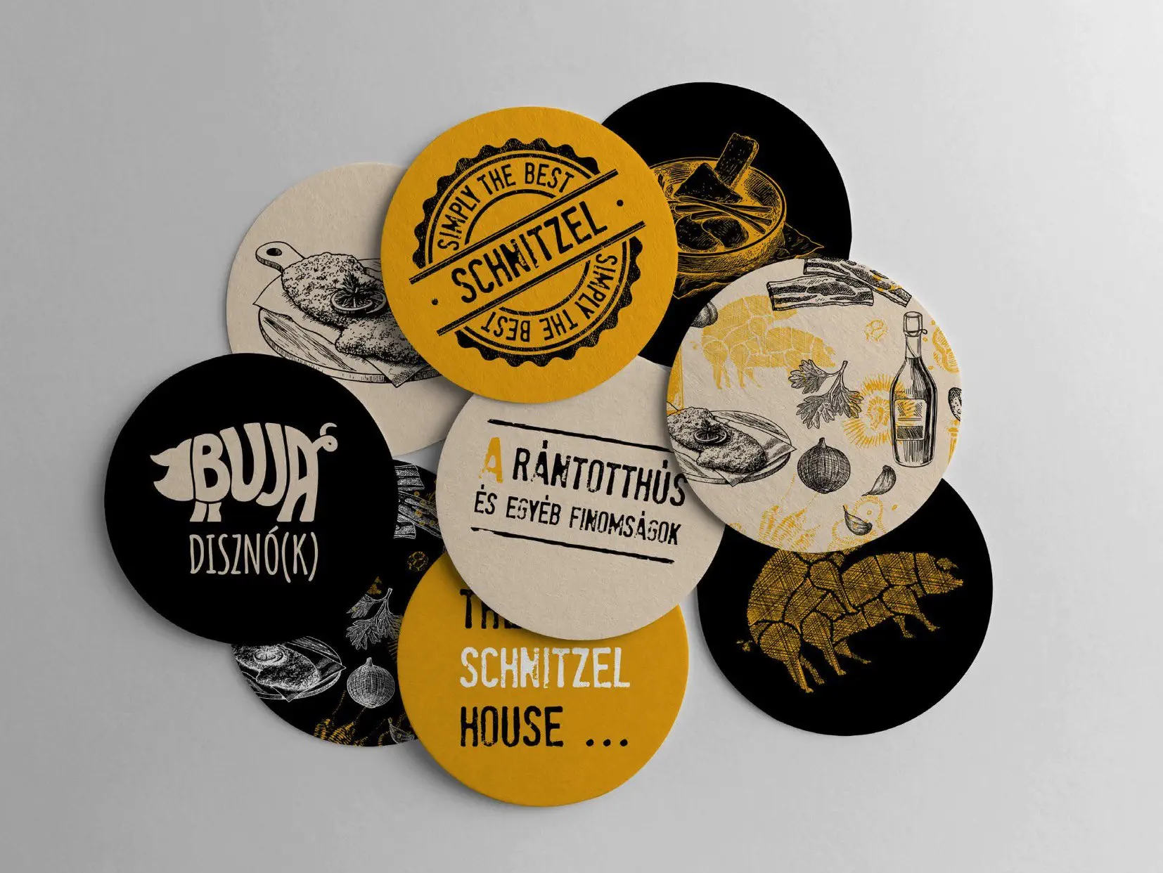 Buja Disznó(k) poháralátétek: Simply the best schnitzel, A rántotthús és egyéb finomságok